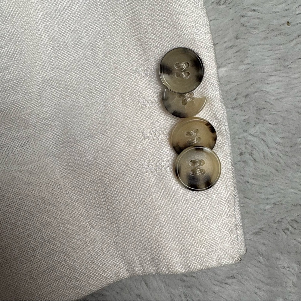 Hugo Boss White Linen Blend Sport Coat Blazer - Picture 9 of 16